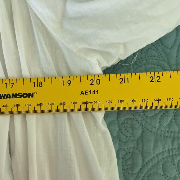 Eileen West For Queen Annes Lace Nightgown White Button Down Cotton Small - Picture 10 of 11